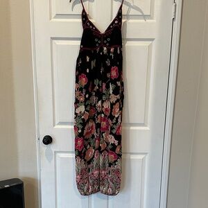 Anthropologie Printed Butterfly Balloon Leg Floral Jumpsuit